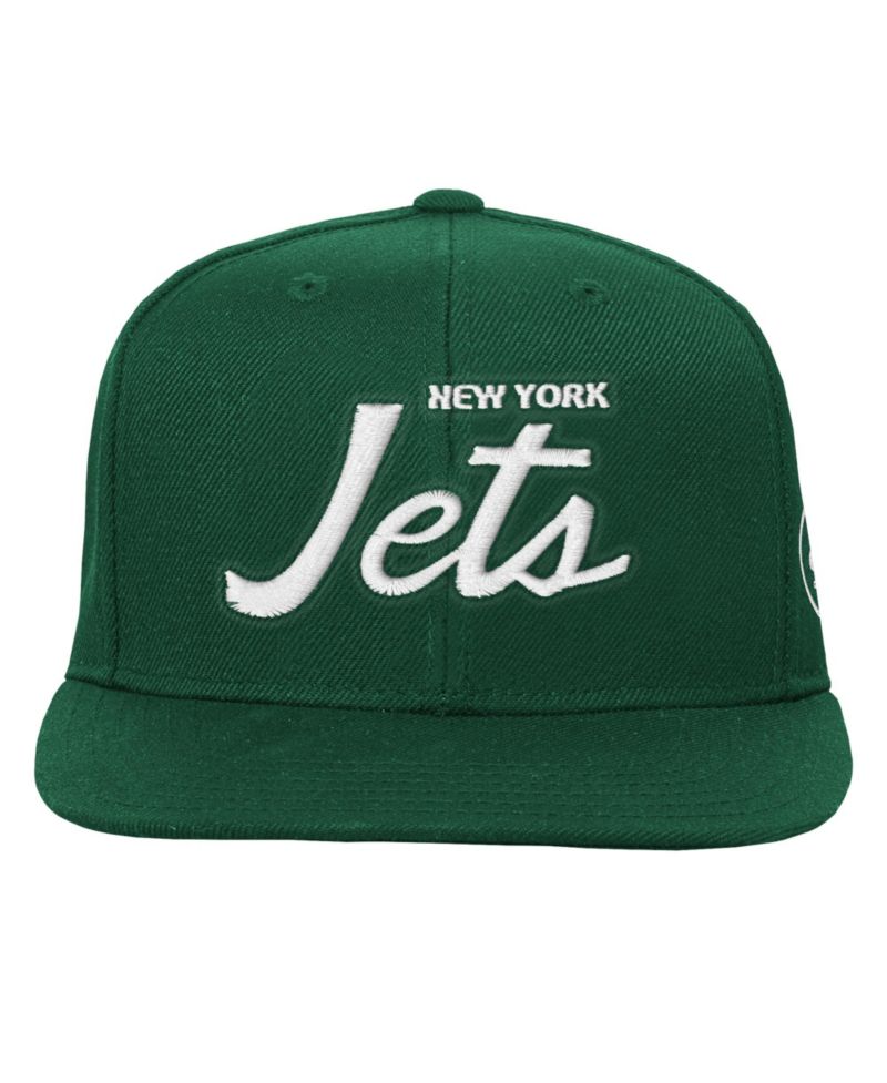Big Boys and Girls Green New York Jets Head Coach Flat Brim Snapback Hat