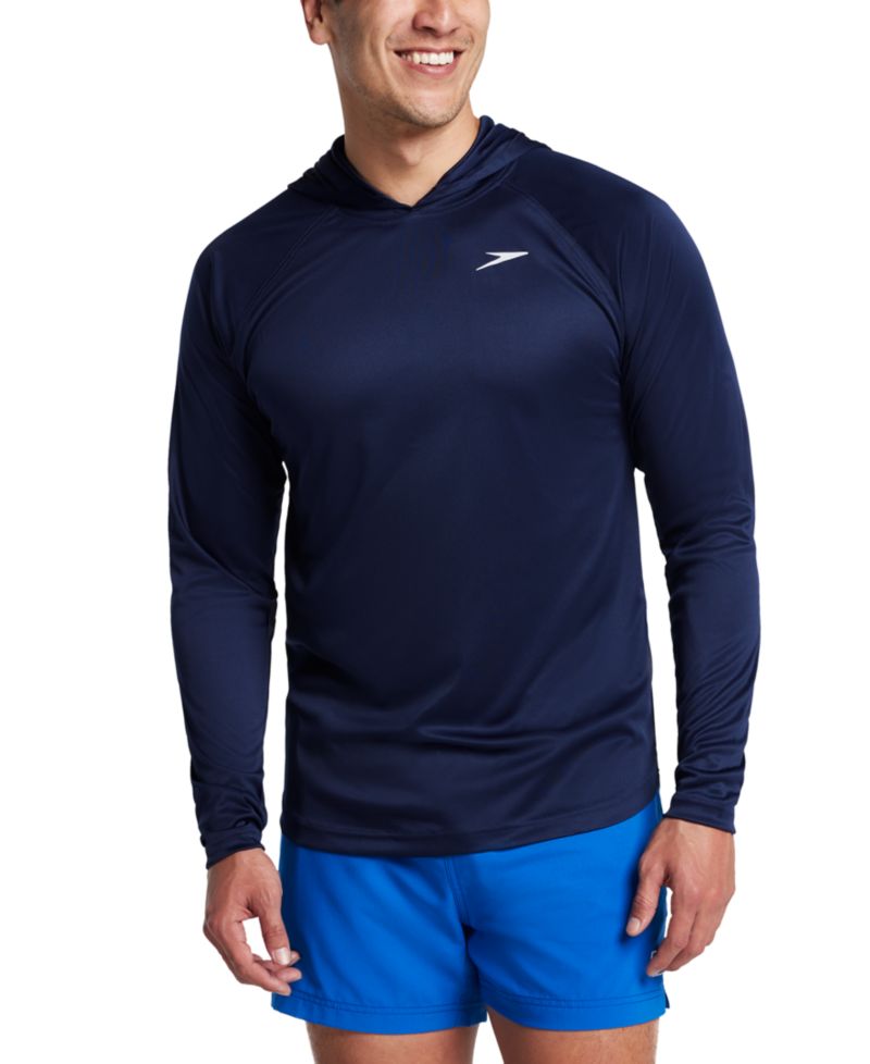 Men's Baybreeze Long Sleeve Hooded Performance Swim Shirt