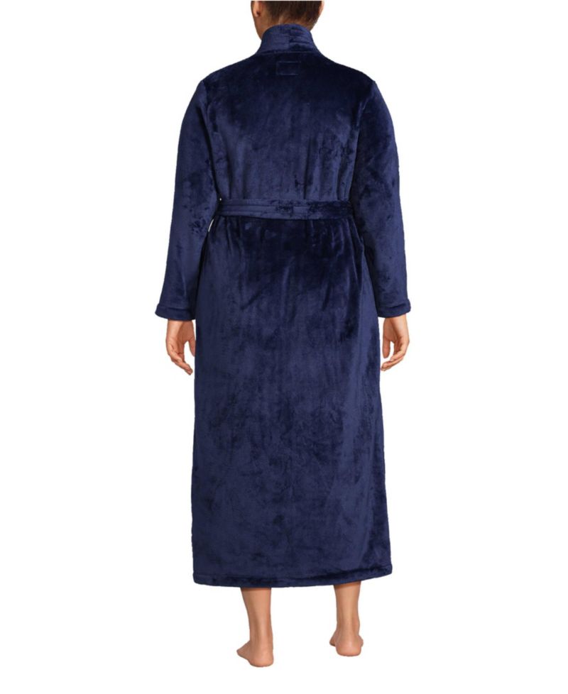 Plus Size Cozy Plush Long Wrap Robe