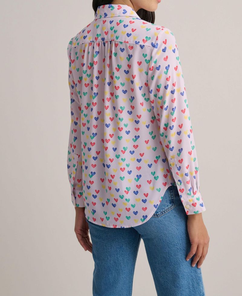 Women's Printed Hearts Natalie Shirt