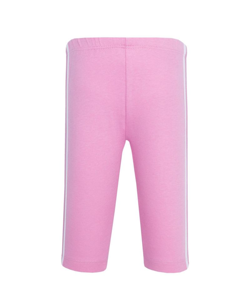 Toddler Girls Hudson Cotton 4 Pieces Pants and Leggings, Conch Shell Begonia.
