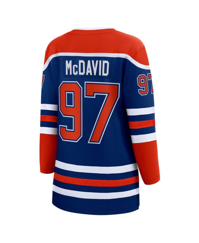 Women's Connor McDavid Royal Edmonton Oilers Home Premier Breakaway Player Jersey