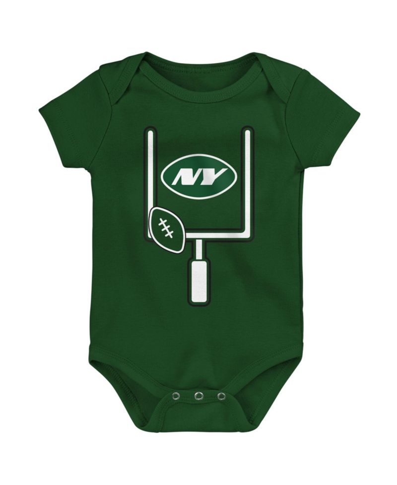 Baby Boys and Girls & Baby Boys and Girls New York Jets Littlest Player Three-Piece Bodysuit Set