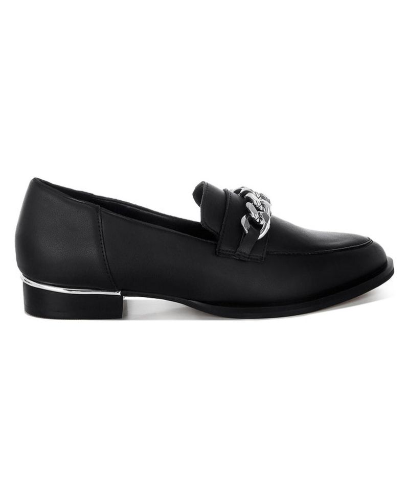 Rag and Co Womens Pola Leather Horsebit Loafers