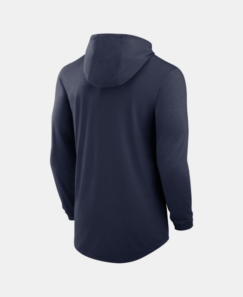 Men's Navy Auburn Tigers Primetime Pattern Tri-Blend Dri-FIT Long Sleeve Hooded T-Shirt