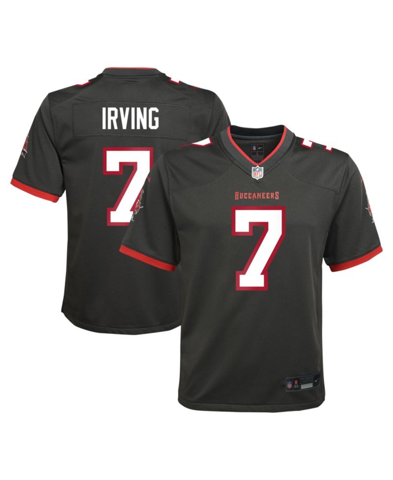 Big Boys and Girls Bucky Irving Pewter Tampa Bay Buccaneers Alternate Game Jersey