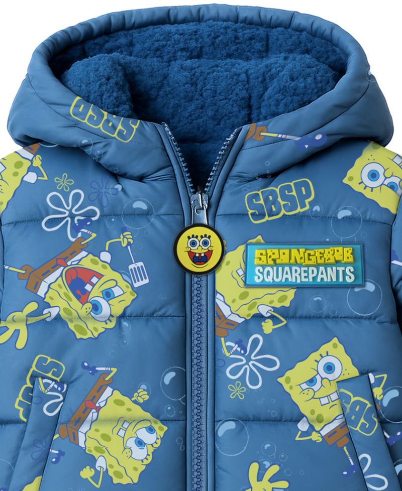 Boys' 2T-7 Printed Puffer Jacket