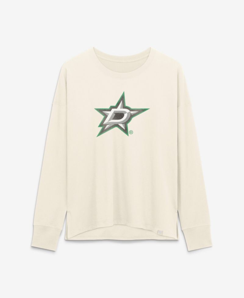 Women's Dallas Stars Distressed Logo Long-Sleeve T-Shirt