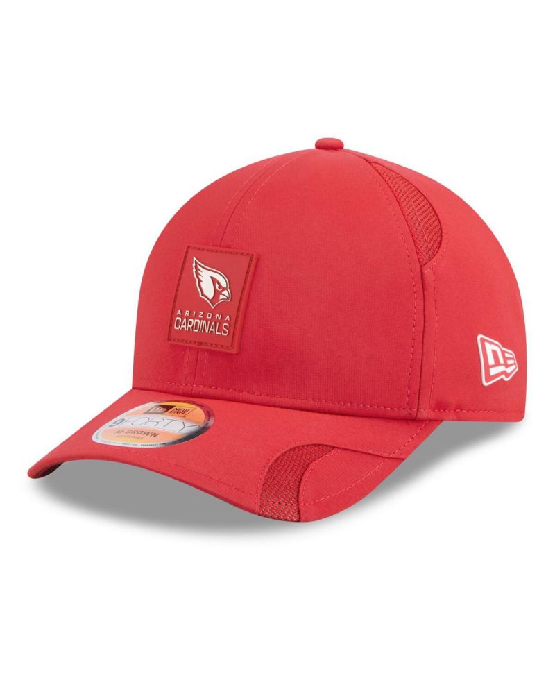 Men's Cardinal Arizona Cardinals 2025 Sideline M-Crown 9FORTY Adjustable Hat