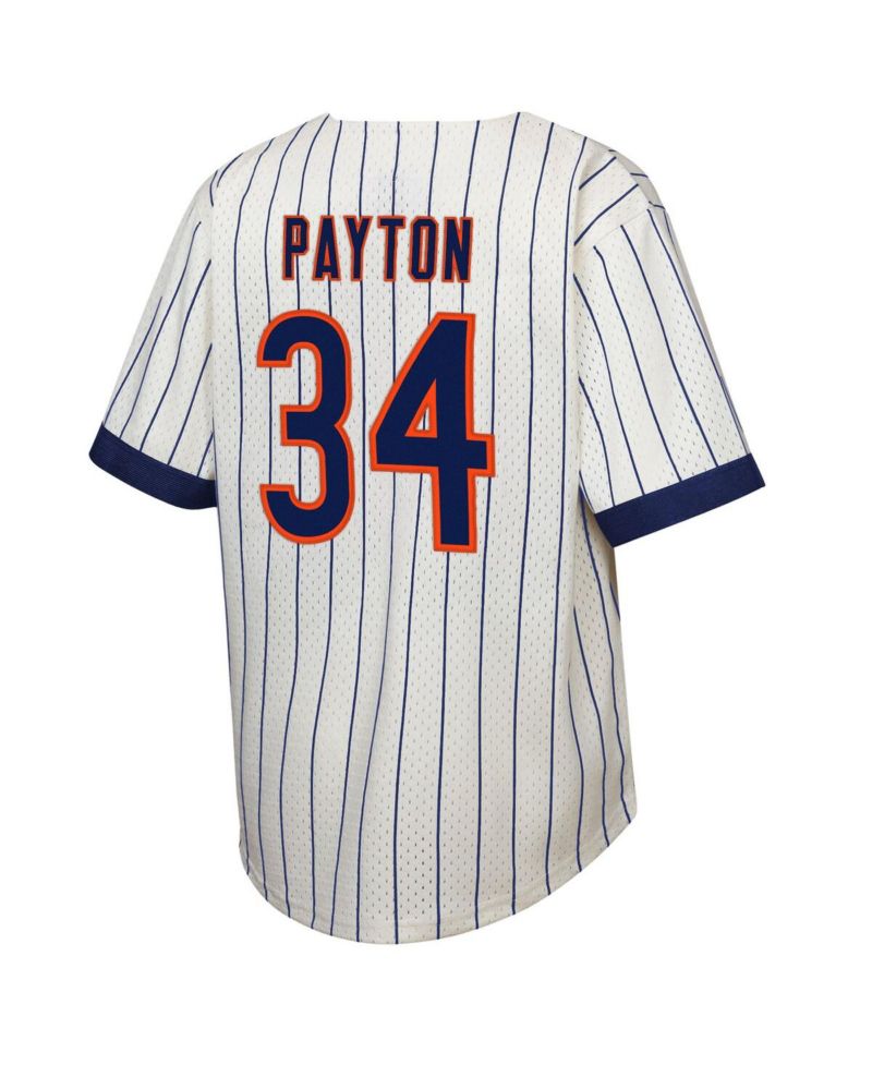 Big Boys and Girls Walter Payton Cream Chicago Bears Retired Player Name & Number Baseball Jersey