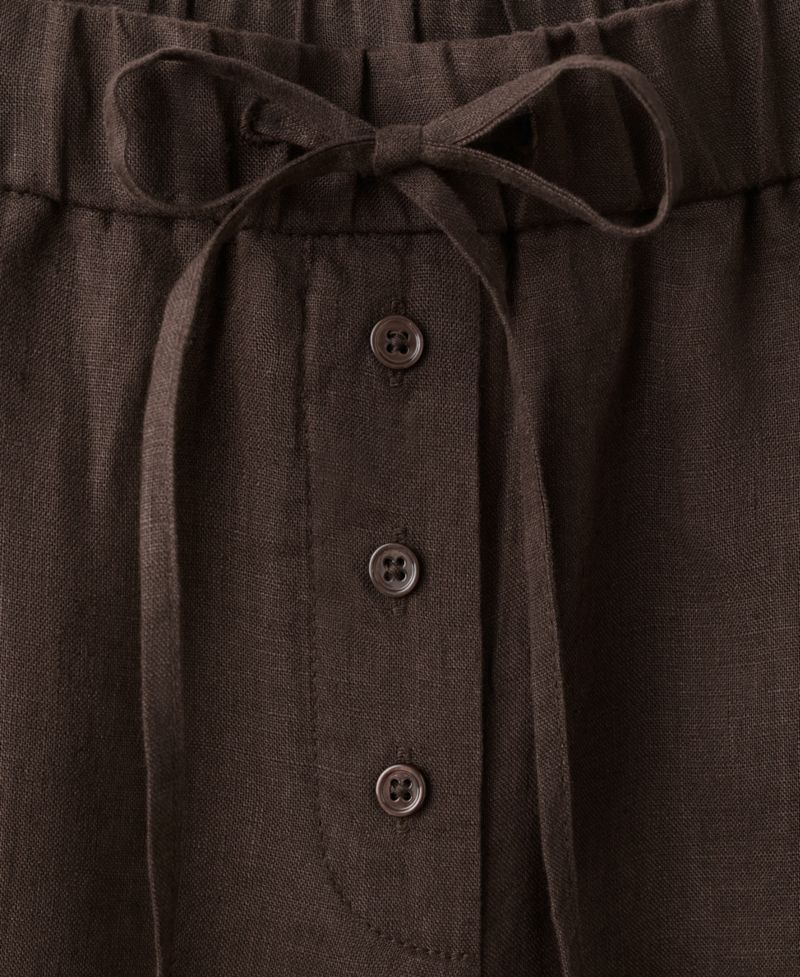 Women's Buttons Linen Pants