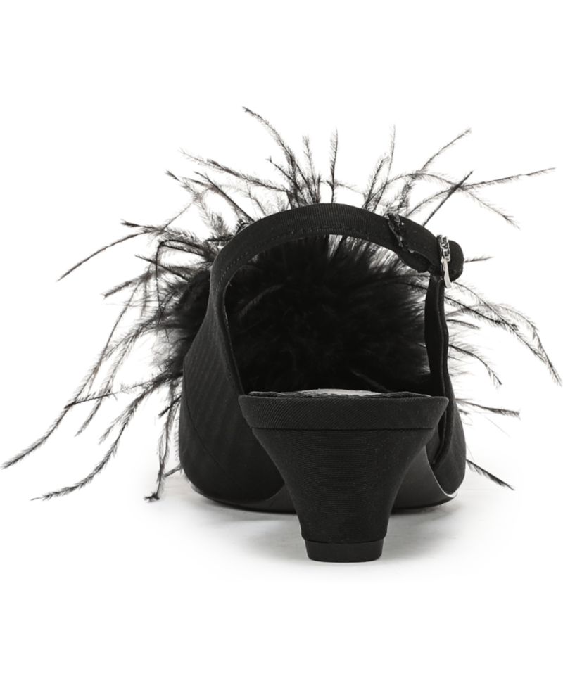 Women's Finch Feather Slingback Pumps