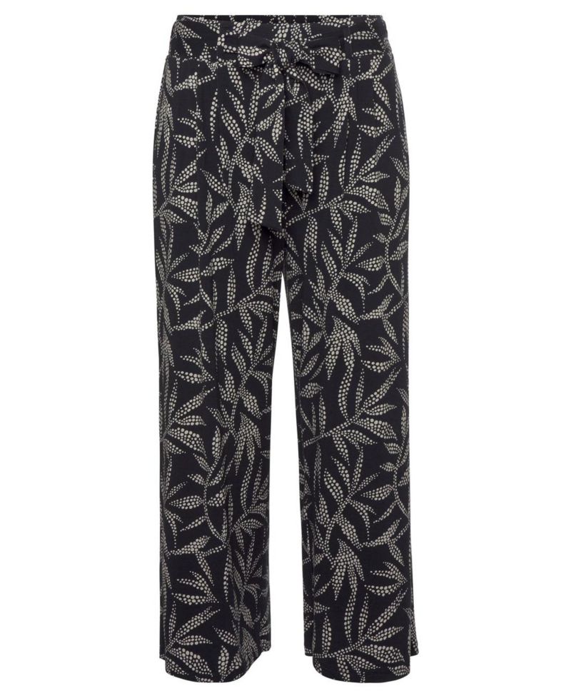 Women's Viscose Printed Culottes High-Waist Pants