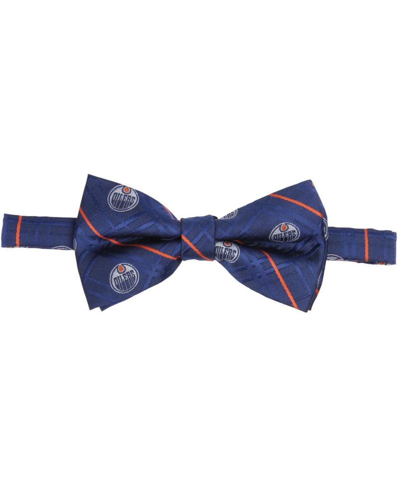 Men's Navy Edmonton Oilers Oxford Bow Tie