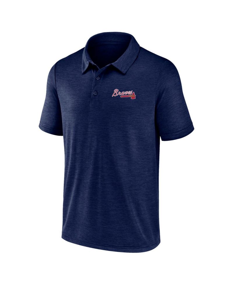 Men's Navy Atlanta Braves Unstoppable Polo Shirt