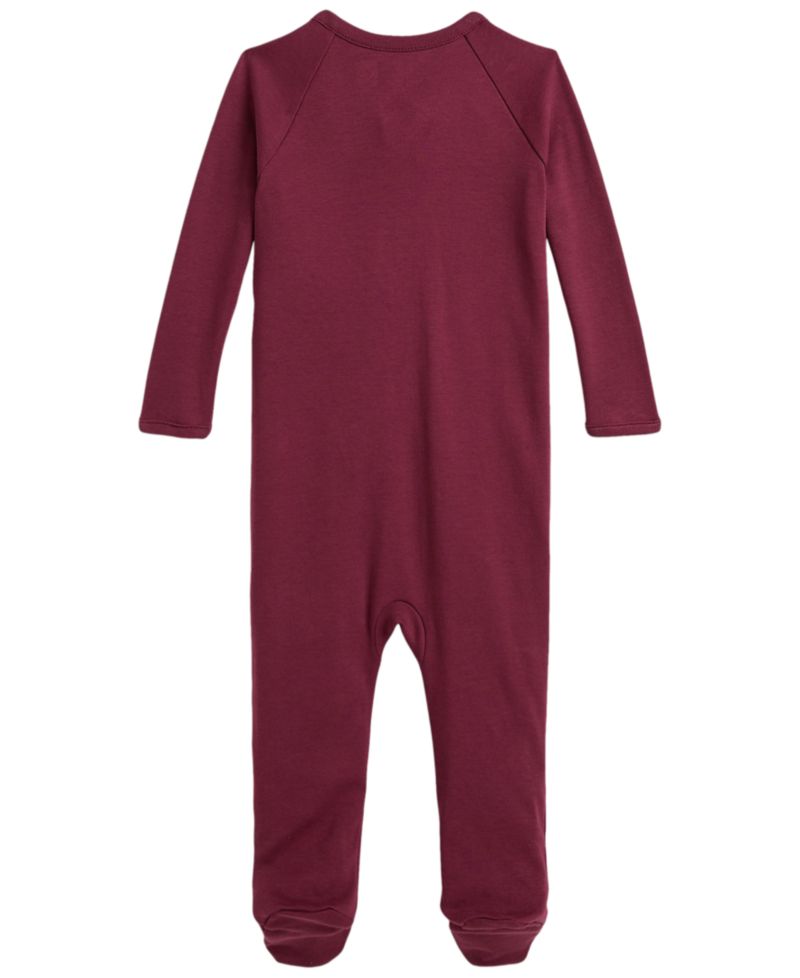 Baby Boys' Cotton Interlock Footed Coverall