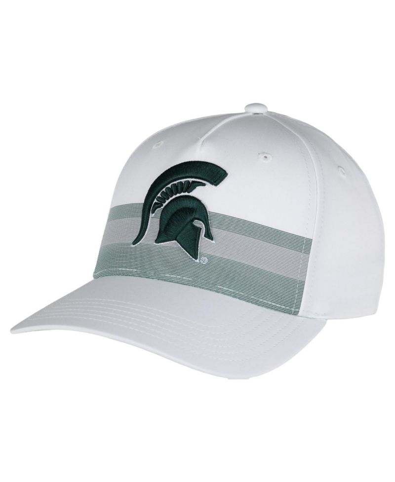 Men's and Women's White Michigan State Spartans The Sideline Adjustable Hat