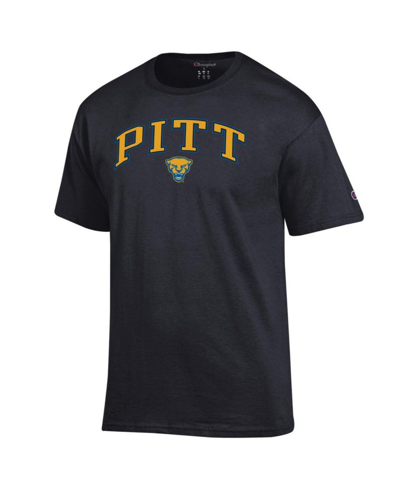 Men's Royal Pitt Panthers Arch Over Logo T-Shirt