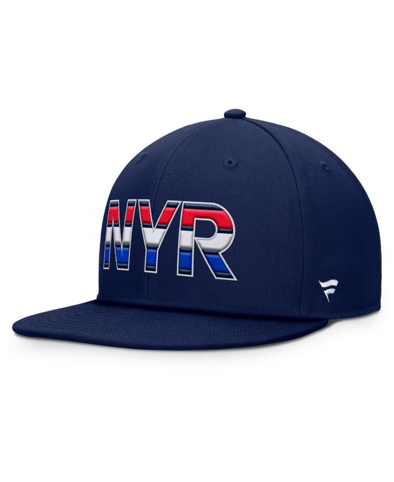 Men's Navy New York Rangers Authentic Pro Alternate Jersey Snapback Hat