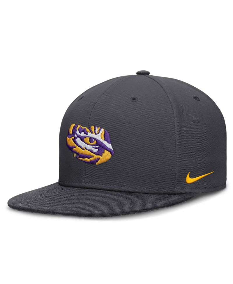 Men's Anthracite LSU Tigers Pro Dri-FIT Fitted Hat