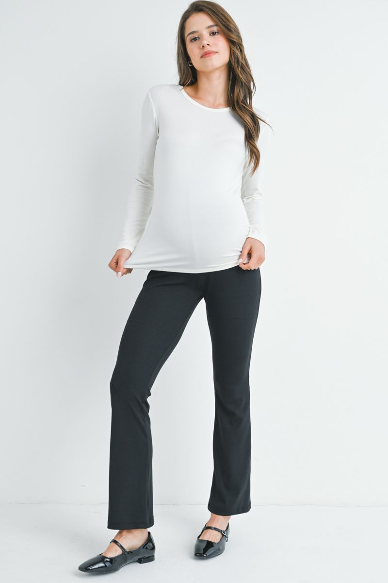 Maternity Over-the-Belly Bootcut Pull-On Pants