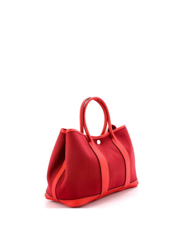 30 Garden Party Tote Toile and Leather