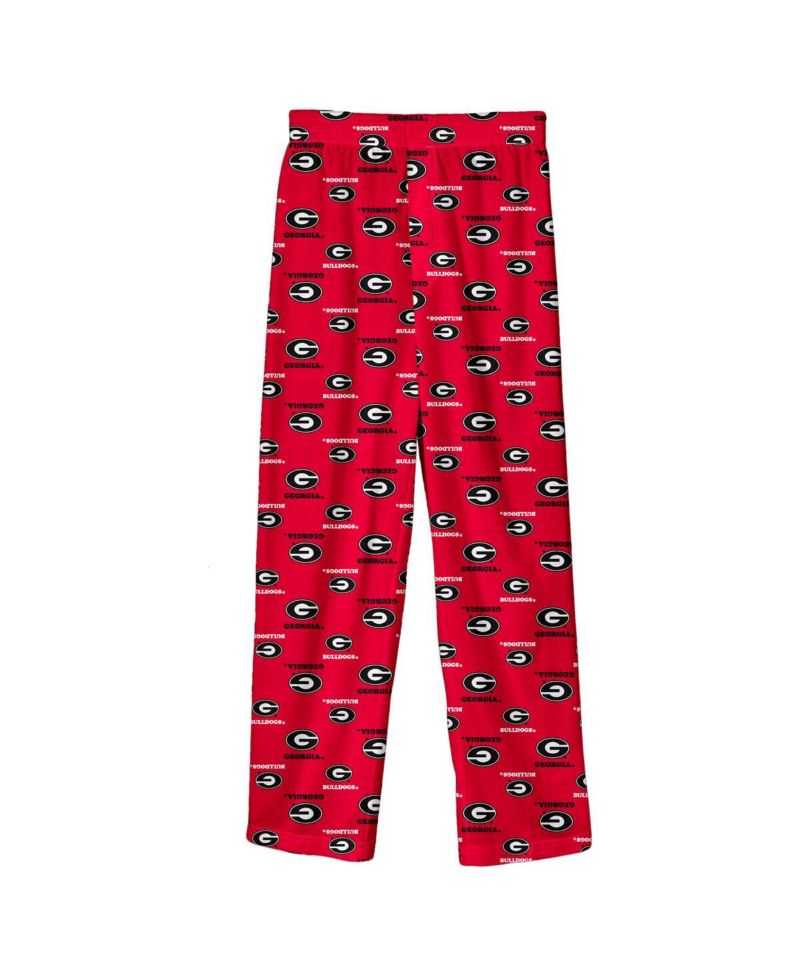 Big Boys and Girls Red Georgia Bulldogs All-Over Team Logo Pants