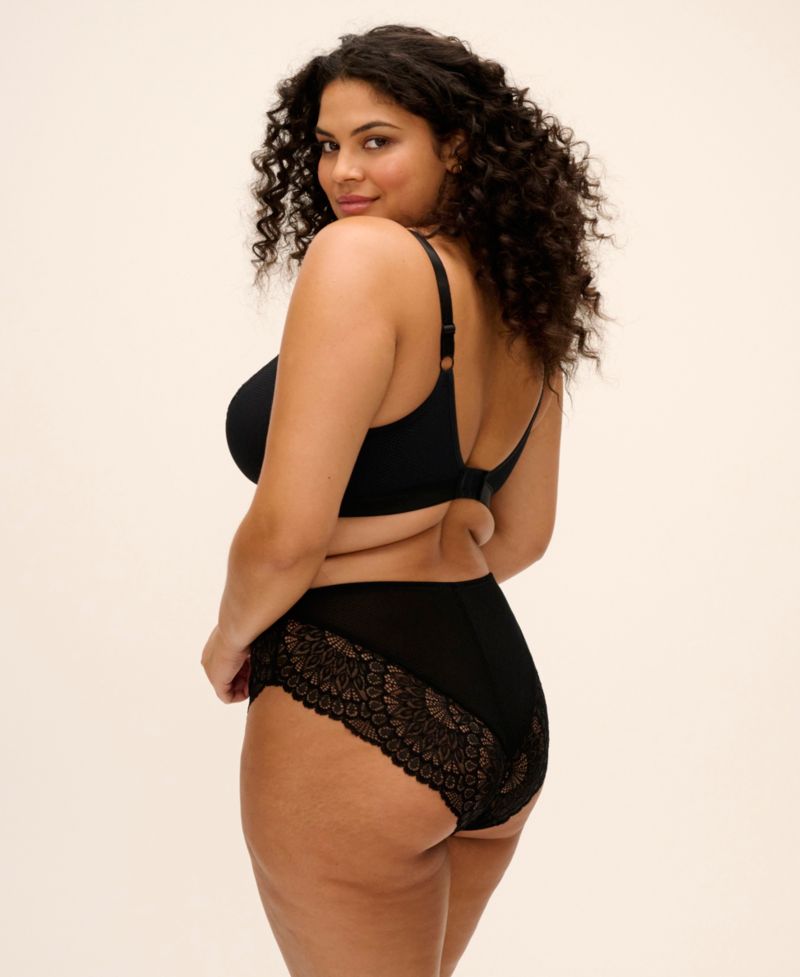 Plus Size Tiernie Wireless Unlined Lace Bralette, EL303317