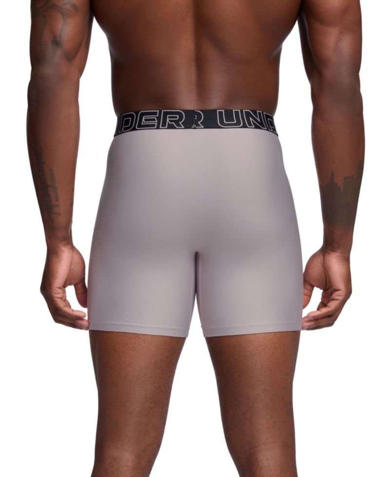 Men's 3-Pack Performance Tech Solid 6" Boxer Briefs