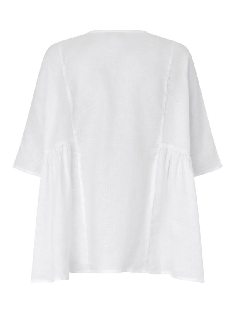 Women's Mablissea Oversized Short-Sleeve Linen Blouse