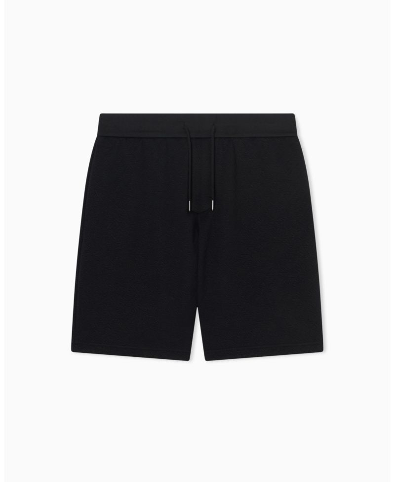 Men's Jacquard Allover Logo Fleece Short