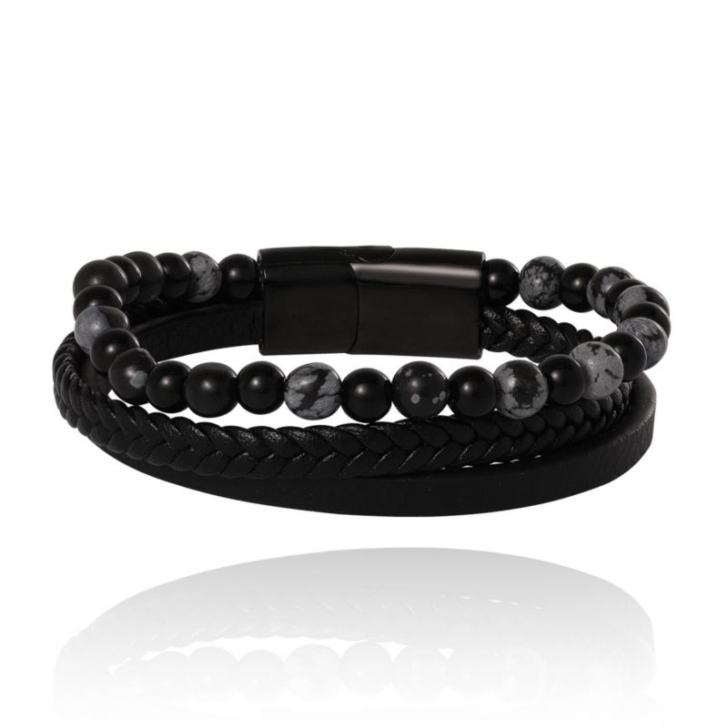 Braided and Beaded Bracelet - 8.5''
