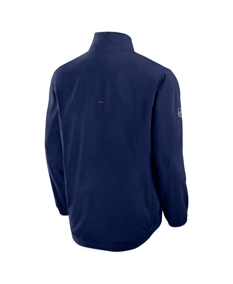 Men's Navy Washington Capitals Authentic Pro Rink Full-Zip Coaches Jacket