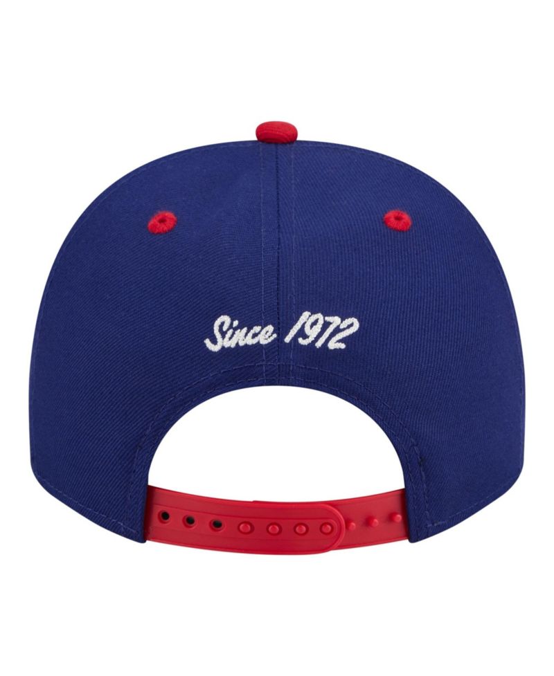 Men's Royal/Red Texas Rangers Arched A-Frame 9FIFTY Adjustable Hat