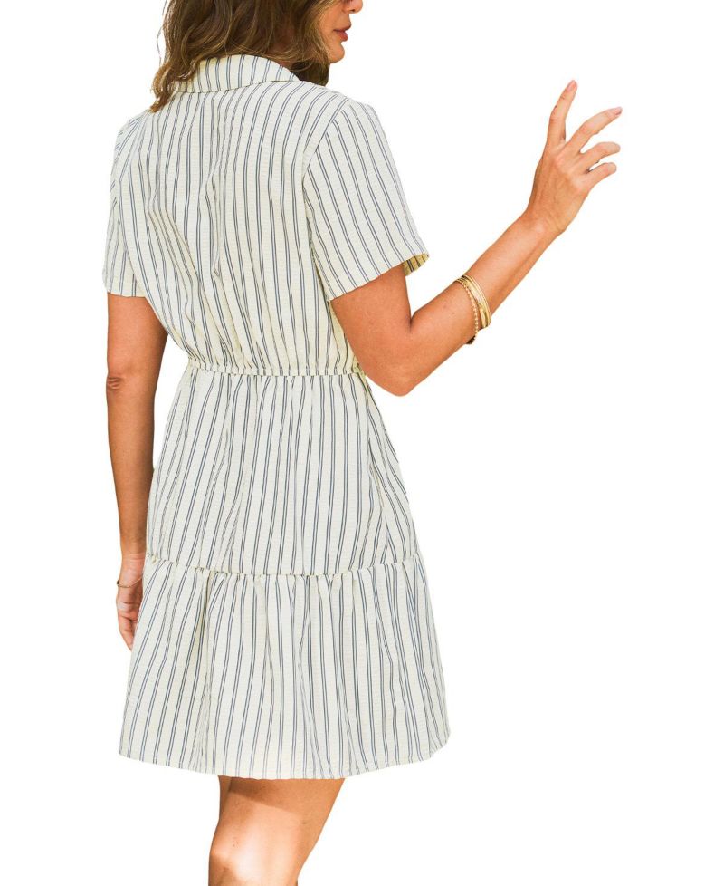 Women's Park VIP Striped Mini Beach Dress
