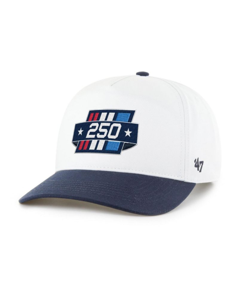 Men's '47 White/Navy NASCAR 250 Two-Tone Hitch Adjustable Hat