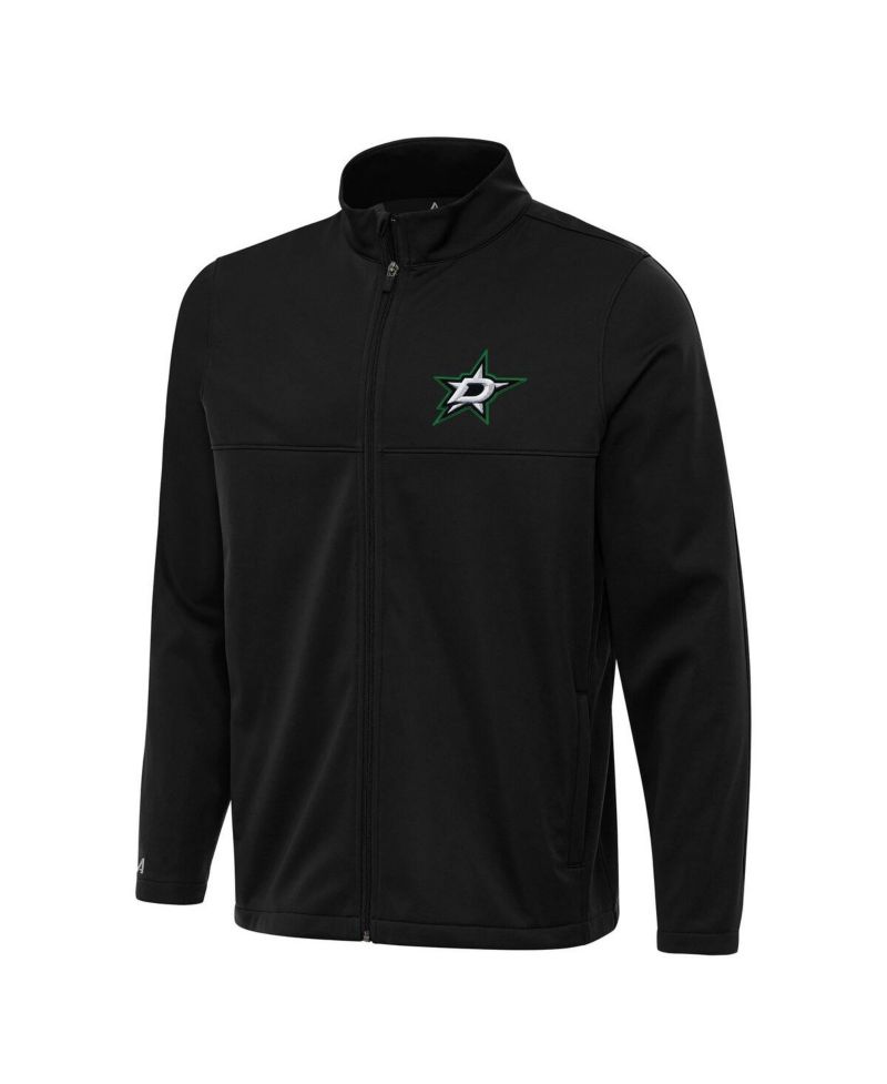 Men's Black Dallas Stars Links 2 Full-Zip Golf Jacket