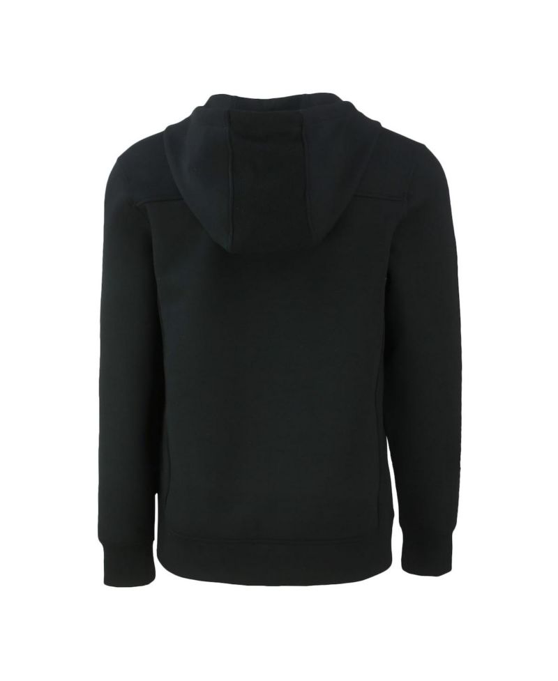 Men's Black San Francisco 49ers Throwback Roam Eco Half-Zip Pullover Hoodie