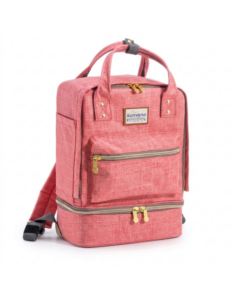Baby Double Layer Breastmilk Cooler Backpack, Leak-Resistant Nursing Bag