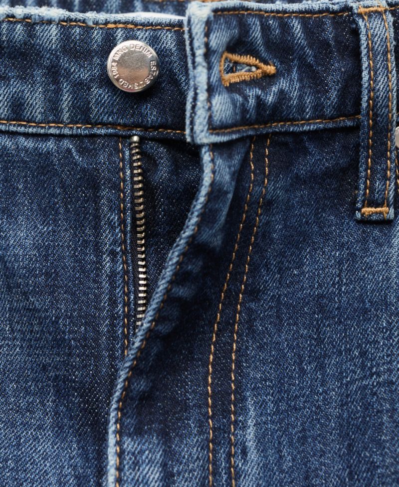 Women's Slit Straight-Leg Jeans