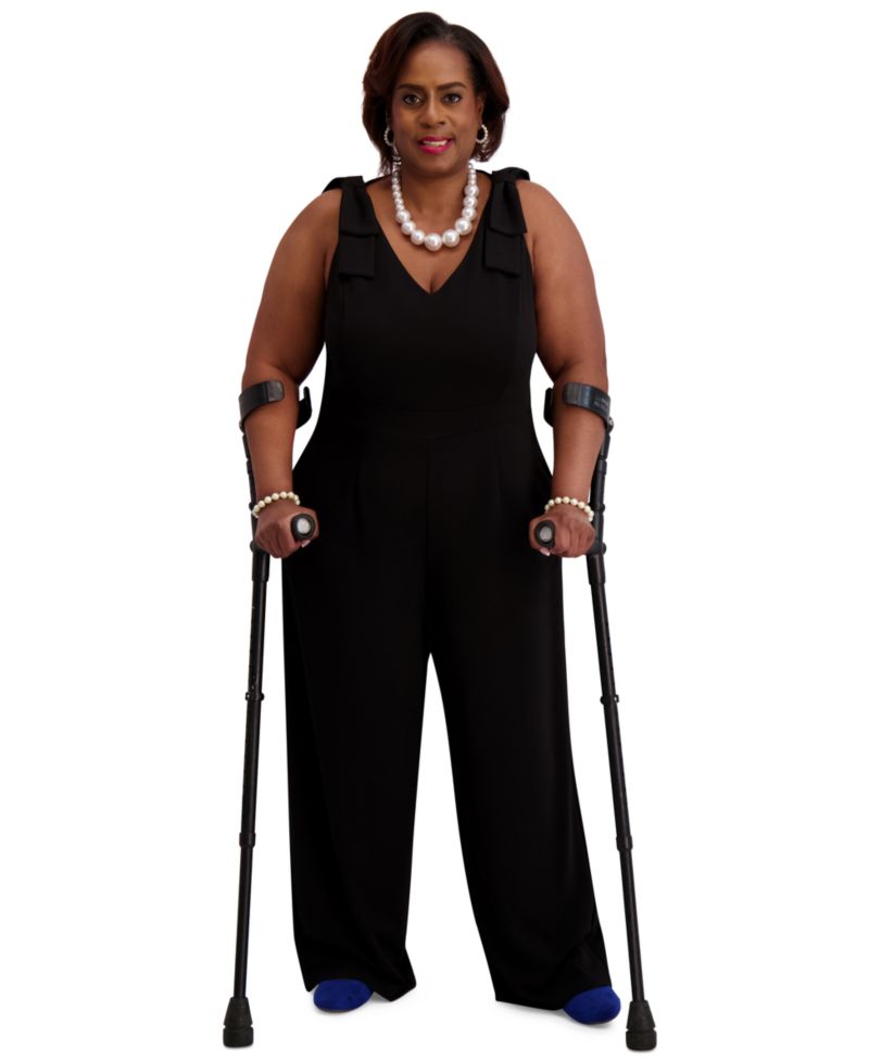 Women's Tie-Strap Jumpsuit, Regular & Plus Size