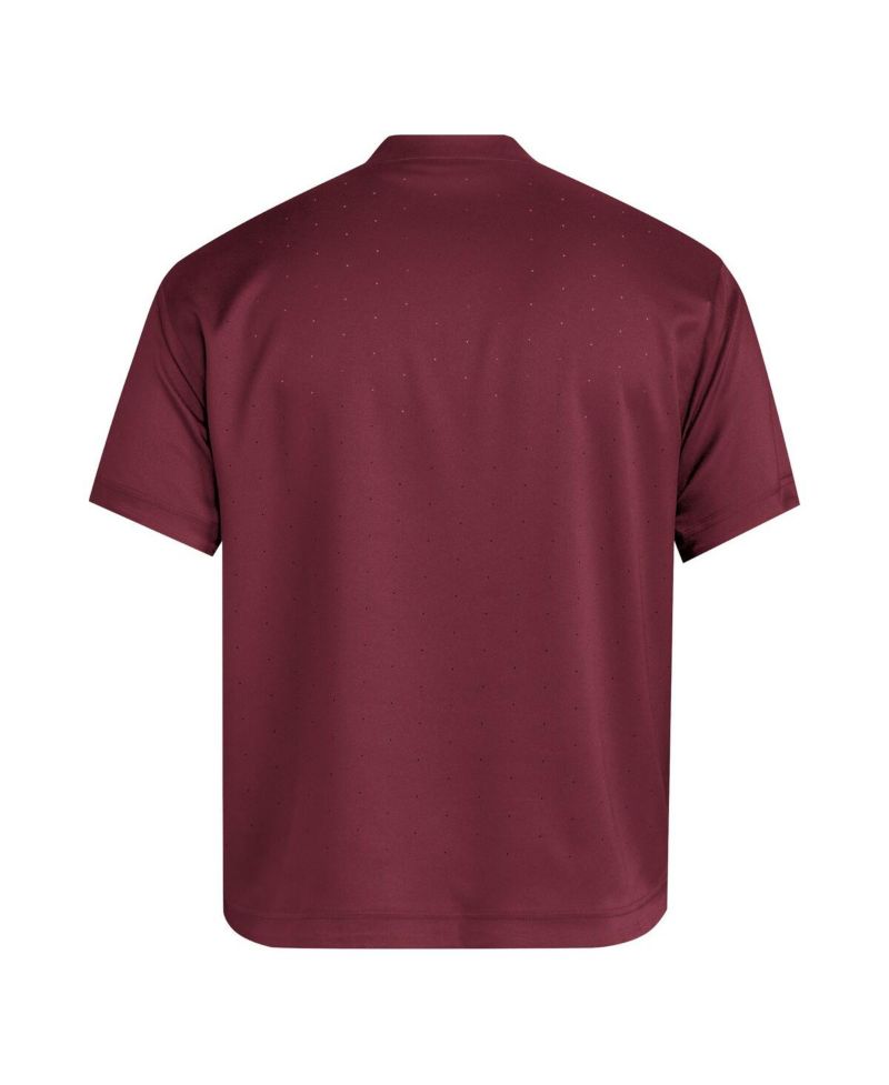 Men's Maroon Texas A&M Aggies Dugout Coaches Adizero Notch Neck Pullover T-Shirt