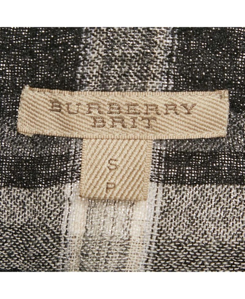 Women's Brit Monochrome Checks Crepe Tunic