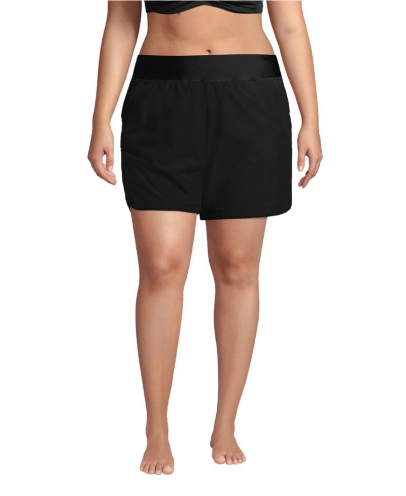 Plus Size SunShade UPF 50 5" Board Shorts with Panty
