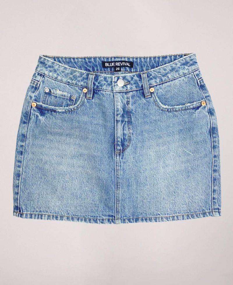 Women's On The Edge Denim Mini Skirt