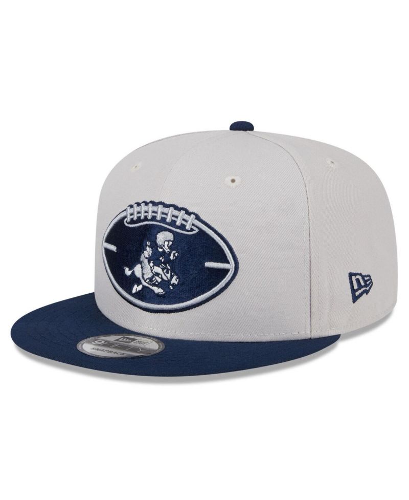 Men's Stone/Navy Dallas Cowboys 2024 Sideline Historic 9FIFTY Snapback Hat