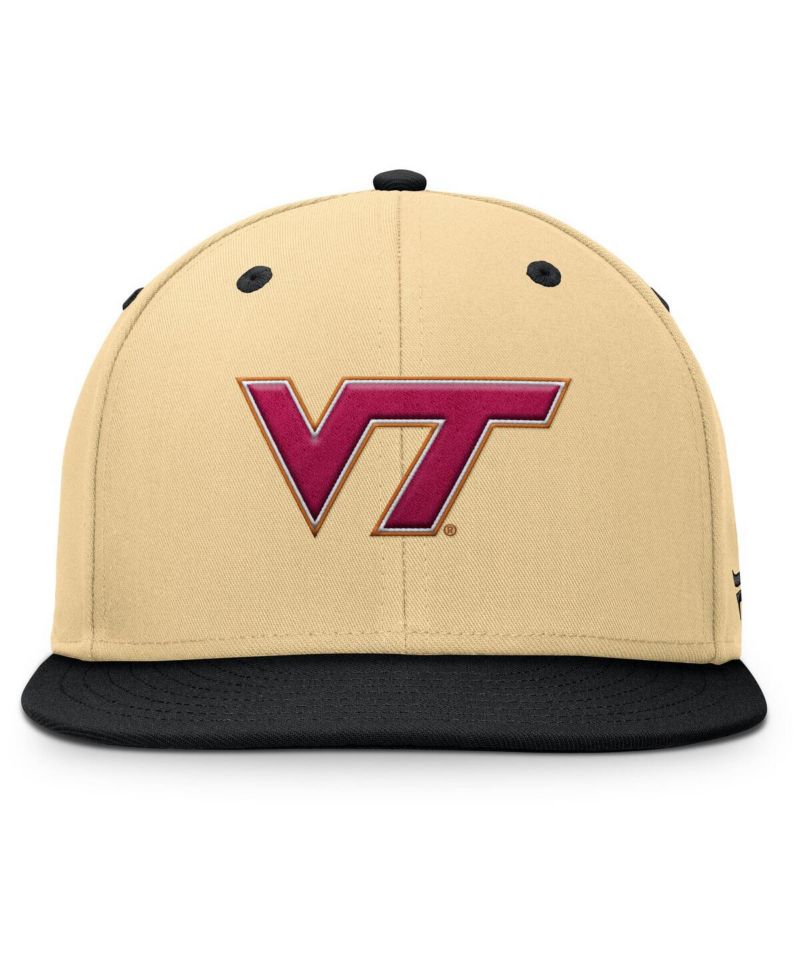 Men's Gold/Black Virginia Tech Hokies Balance Fitted Hat