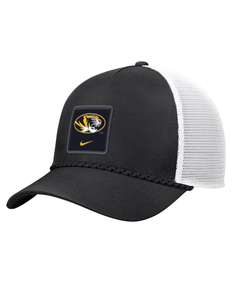 Men's Black Missouri Tigers 2026 On-Field Rope Adjustable Trucker Hat