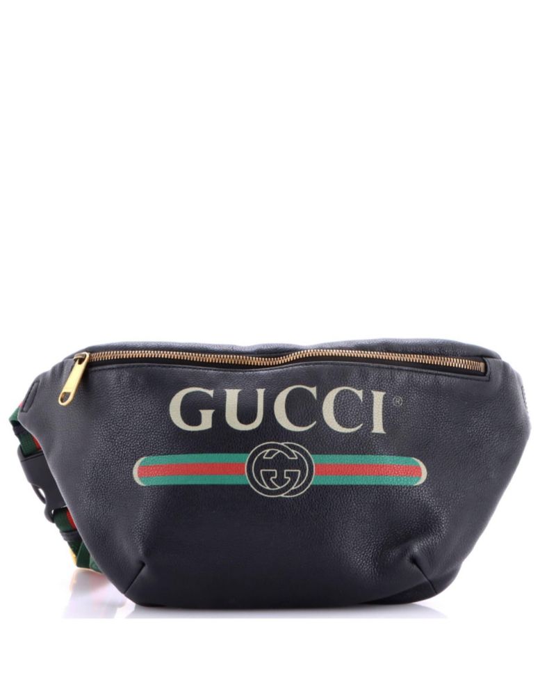 Medium Logo Belt Bag Printed Leather