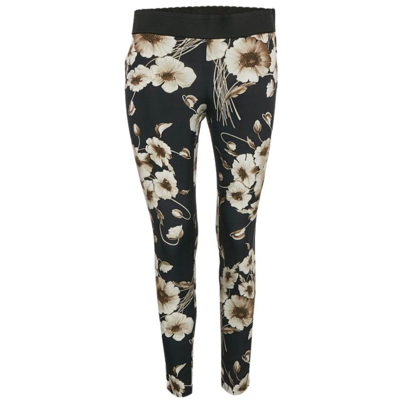 Women's Floral Print Silk Blend Pants